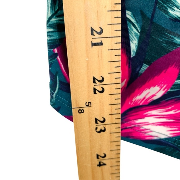 Lole Azura Tankini Womens Medium Green Pink Floral Fiji Island Rainforest New - Picture 7 of 9